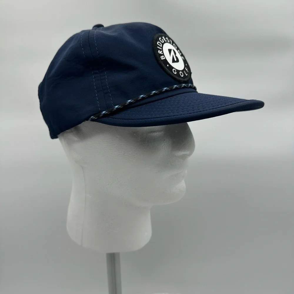 Bridgestone Golf Rope‎ Cap Navy SnapBack 100% Polyester Dad Hat